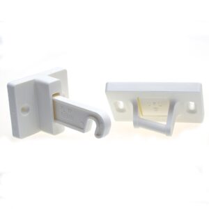 Caravan Door Catch Surecatch Hook Latch Retainer White