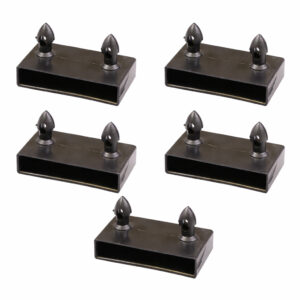 Black Plastic End Caps for Bedframe Slats x 5