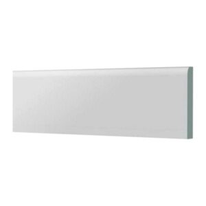Static Caravan Architrave Skirting Board 95mm x 6mm White Plastic (2 x 2.5 Metre)