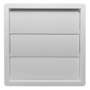 Caravan Wall Outlet with Gravity Flaps White 100mm
