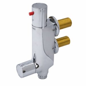 Shower Vertical Thermostatic Valve V100 Chrome 45mm Centres 1