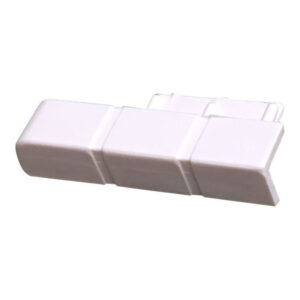 Caravan Skirting/Coving Left Hand End Cap Cream For CAP203