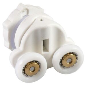 Caravan Shower Door Roller bearing Swivel action Ellbee 8367 Twin 19mm Wheel Diameter