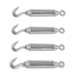 Hook and Eye Turnbuckle adjuster 10mm Pack of 4