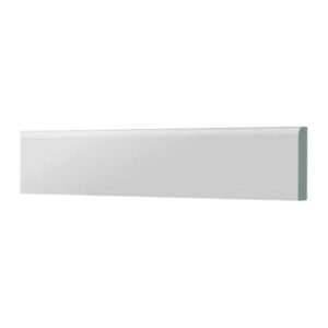 Architrave Skirting Board 45mm x 6mm White Plastic (2 x 2.5 Metre)