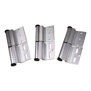 Door Hinge Left Hand Silver Ellbee Set of 3