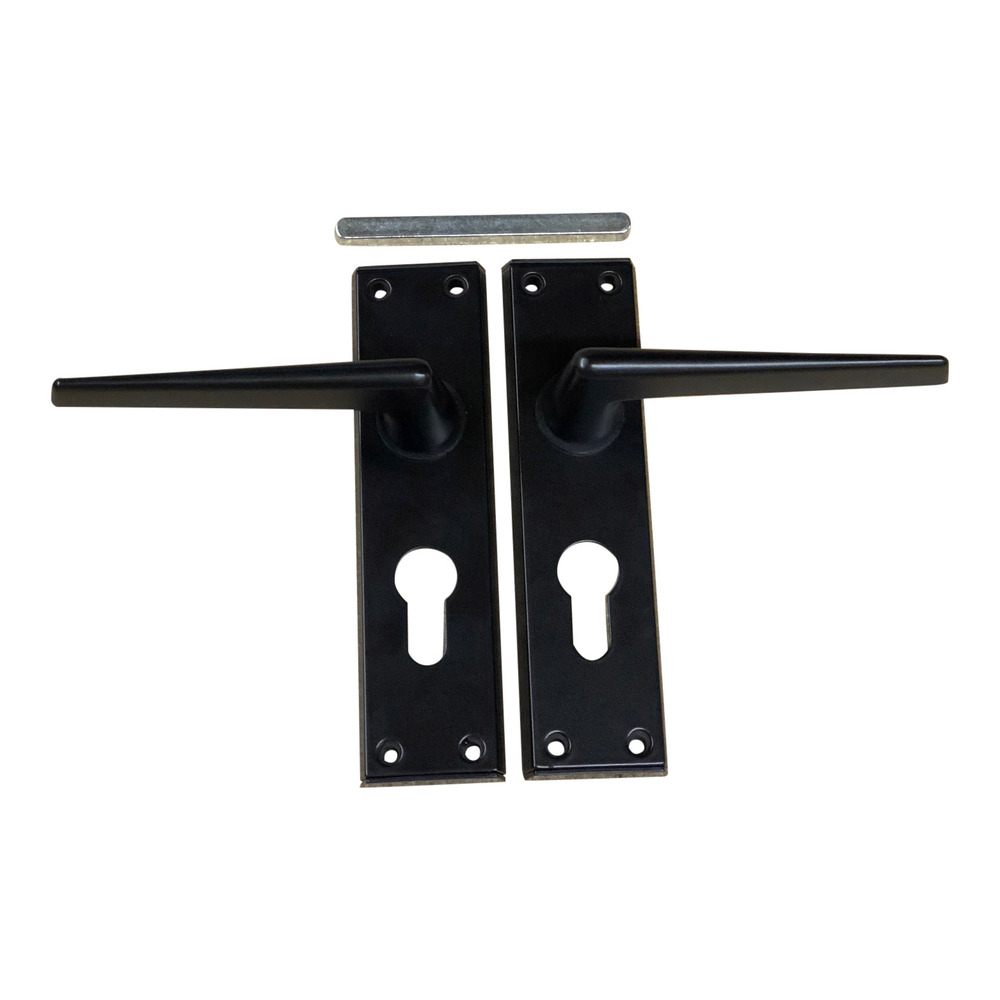 Door Handles Ellbee Black Eurolock