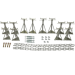 Siting Kit for Concrete Base with 12 Axle Pack Secure Caravan Installation