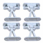 Door Catch Viva Spring White Pack of 4