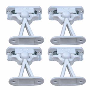 Door Catch Viva Spring White Pack of 4