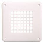 Square Floor Vent with Plastic Mesh 2205sqmm White