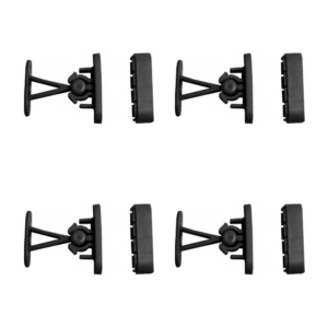 Door Catch Viva Black Pack of 4