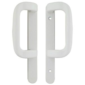 Sliding Inline Patio Door Handles XL Locking Plain Version White