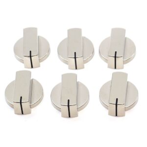 Thetford Straight Knobs Gloss Nickel (Pack of 6)