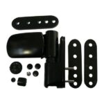 Flag Hinge UPVC Door Suitable For ABI And Others Black