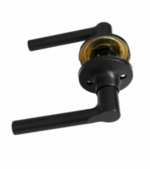 Matte Black Lever Door Handle Set