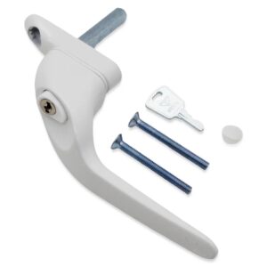Eltherington 43mm Left-Hand Espag Window Handle  White (COM0000687)