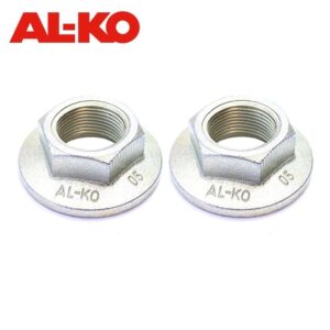 AL-KO Genuine One Shot 32mm Flanged Nut for Caravan & Trailer, Pack of 2