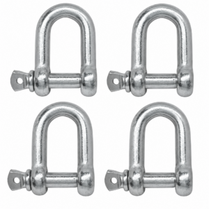 Chain Down - 8mm D Shackle with Screw Collar Pack of 4